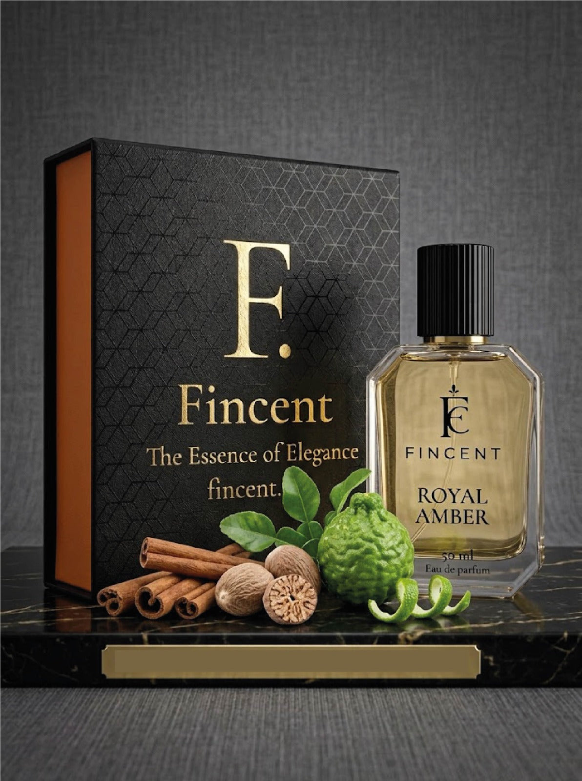 Royal Amber | 50ml | Luxury Inspired Unisex Perfume | FINCENT Pakistan